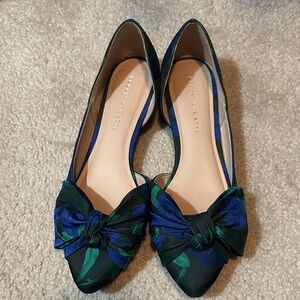 Kelly & Katie Blue and Green Knotted Flats